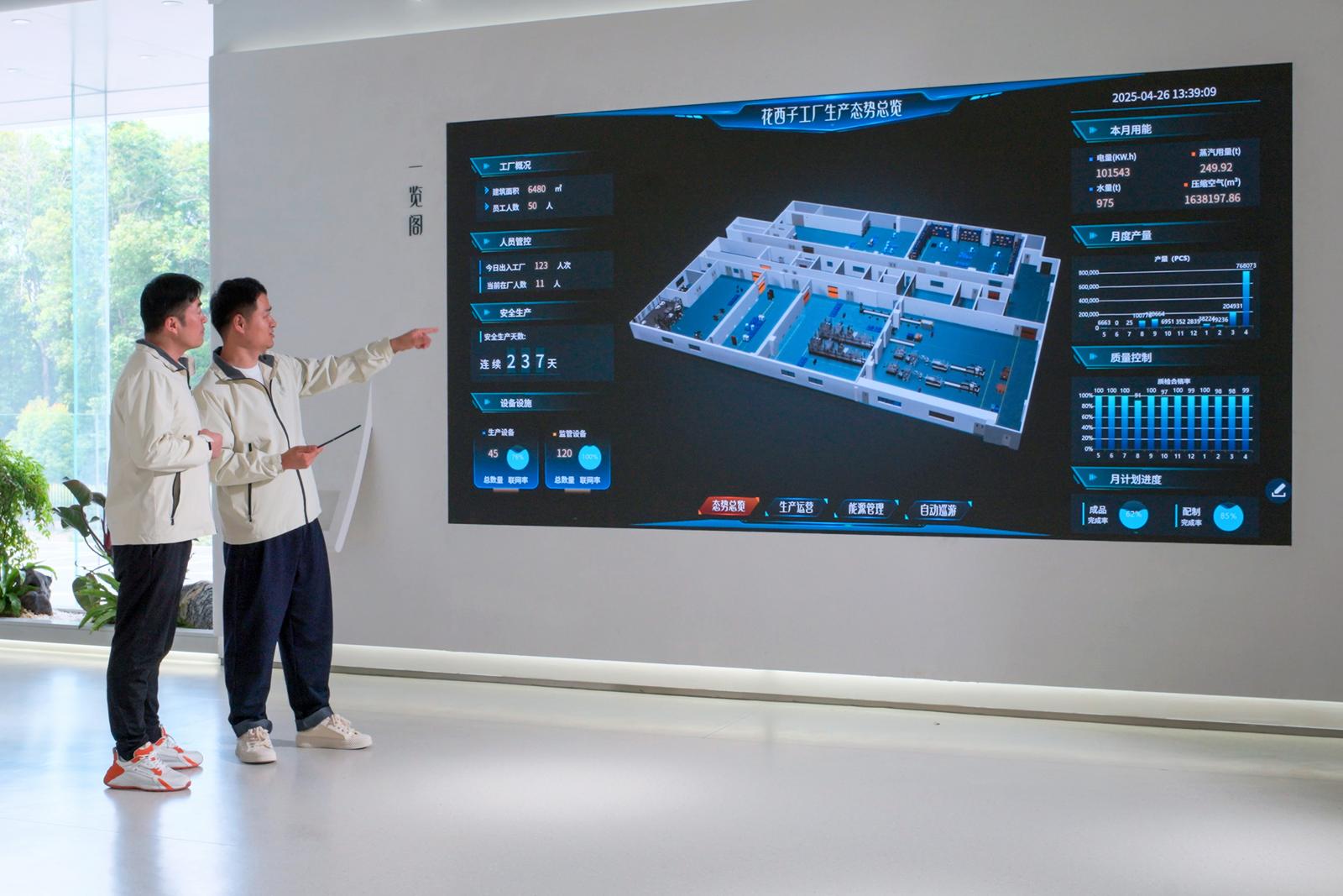 花西子智能工厂的“智慧大脑”
